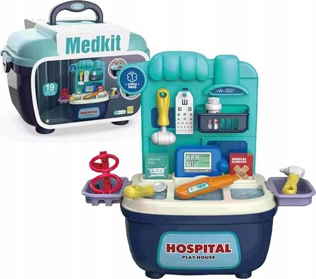 Mały Lekarz W Walizce Zestaw Doktora Szpital Dla Lalek Zdjęcie produktu 