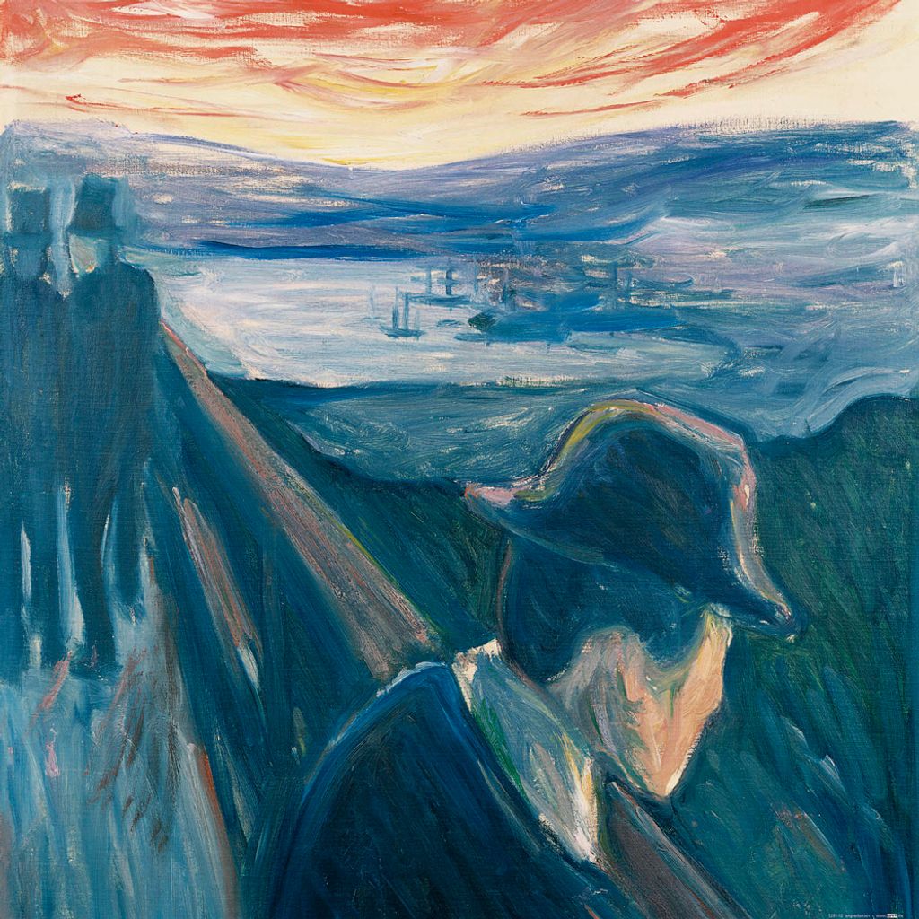 Edvard Munch Kunstdruck Bild - Die Verzweiflung, 1892 (70 x 70 cm)