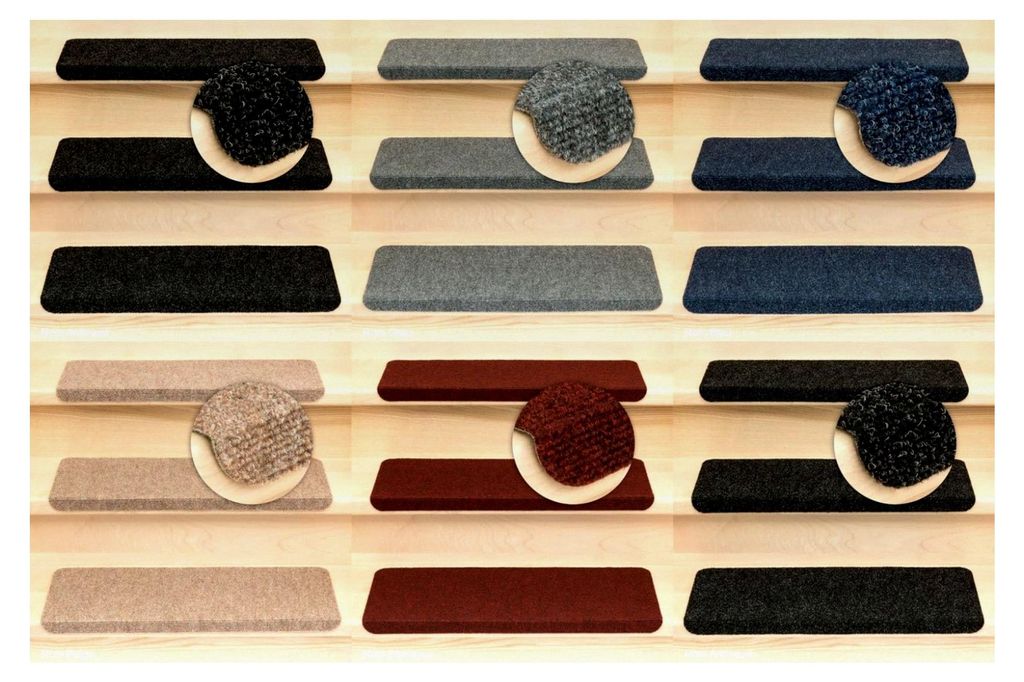 Stufenmatten Ramon in verschiedenen Set-Varianten | Rechteckig | 65x24x3,5cm | Grau 12 Stück