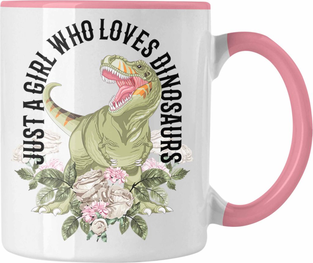 Trendation - Just A Girl Who Loves Dinosaurs Tasse Frauen Produktbild 