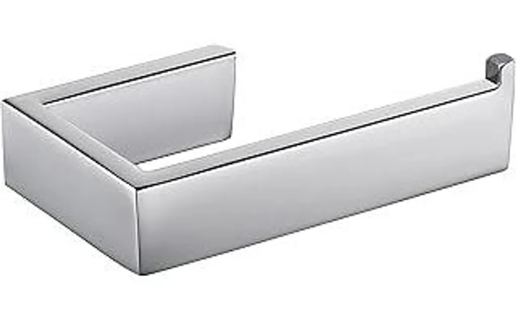 Portarotolo CCKOLE, portarotolo WC, supporto per carta igienica in acciaio inox 304, portarotolo WC, portarotolo da cucina per bagno e cucina (cromo argento, foratura)