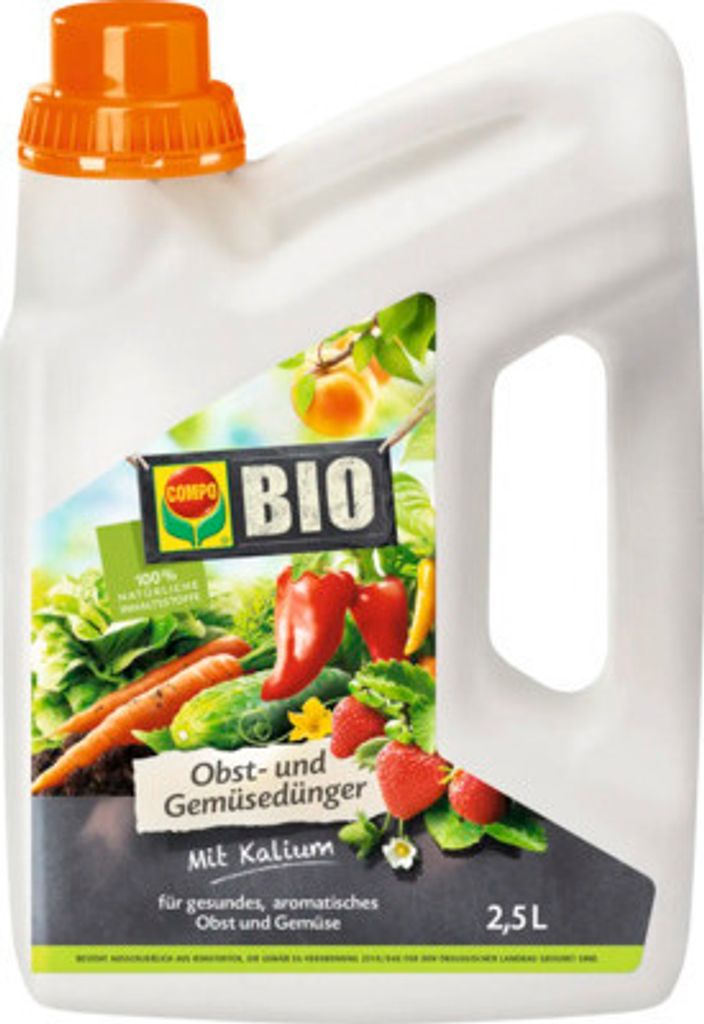 Obst- und Gemüsedünger COMPO 2,5 L, Flüssigdünger