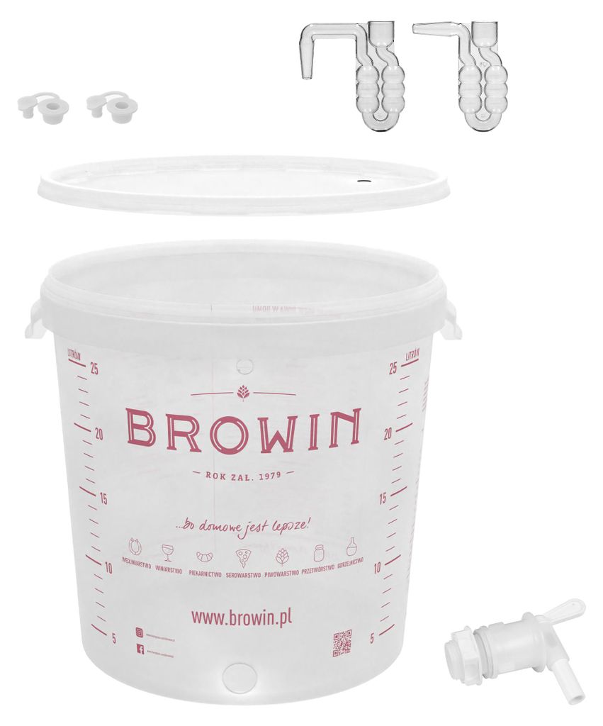 Browin Gärbehälter 30 L Mit Etikett Und Ablasshahn Produktbild 