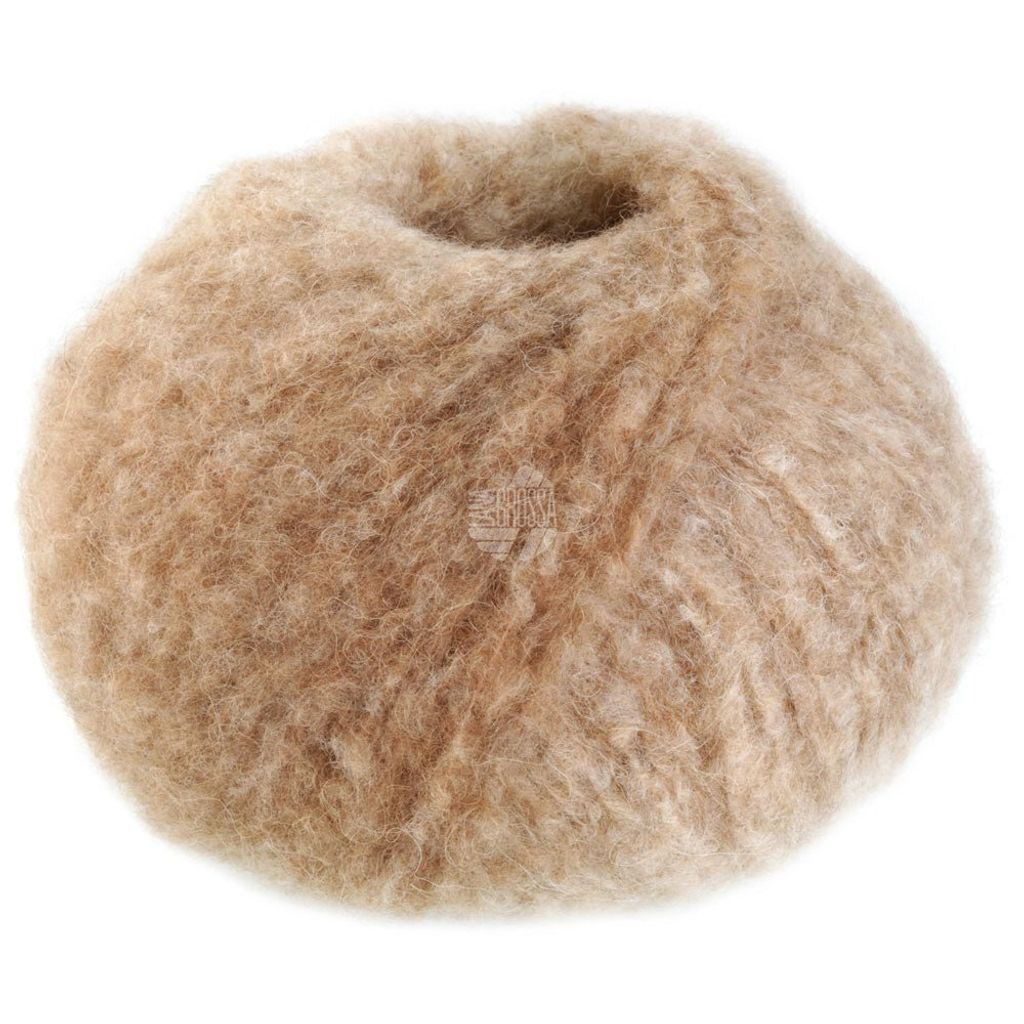 A ball of yarn on a white background.