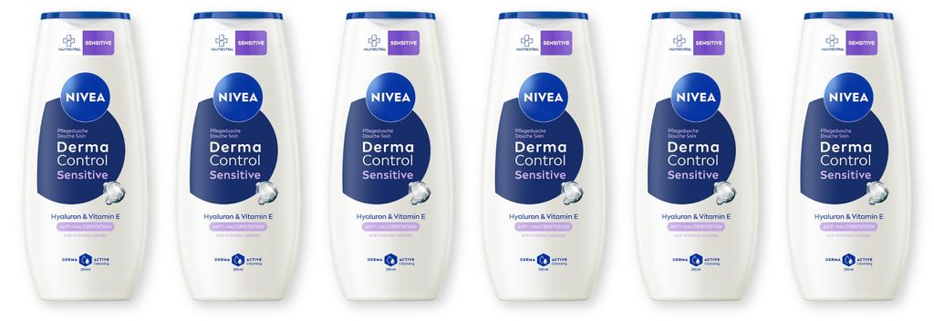 NIVEA Pflegedusche Derma Control Restore 6 x 250ml mit Produktbild 