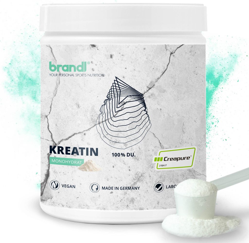 brandl Kreatin CREAPURE Creatin Monohydrat Pulver 500g | 100% Germany