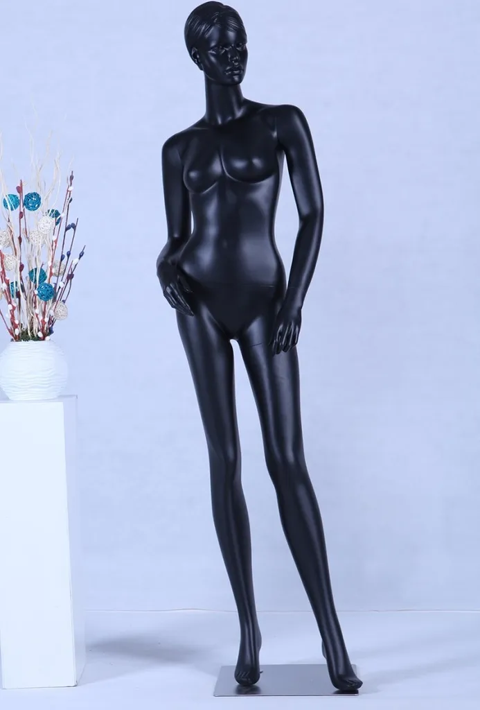 Mannequin femme noir EH12-8 abstrait mat couleur chair chic et mode