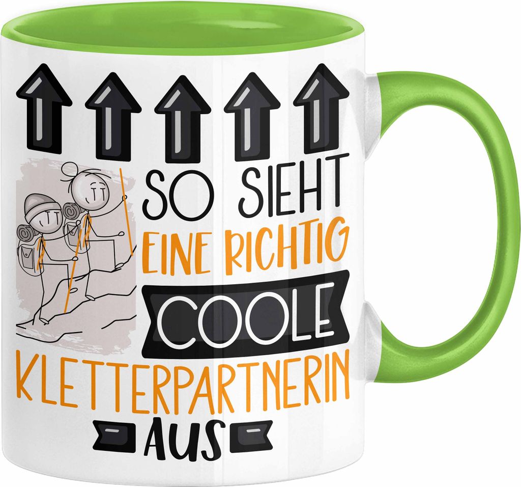 Kletterpartnerin Geschenk Tasse Lustig Geschenkidee für Kletterpartnerin Geburtstag So Sieht Eine Richtig Coole Kletterpartnerin Aus Frauen Spruch...