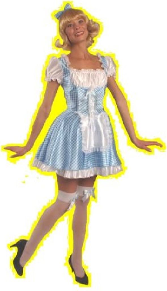 K31250620-40-42-A blau Damen Dirndelkleid Dienstmädchen Zimmermädchen Gr.40-42