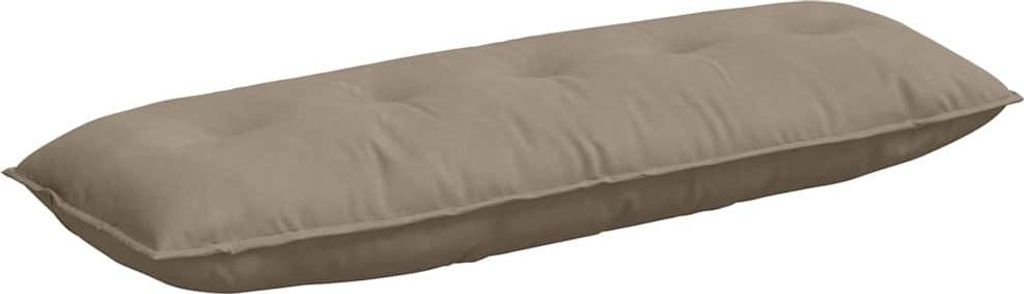 vidaXL Rückenkissen Taupe 140 x 50 cm Mikrofaserstoff