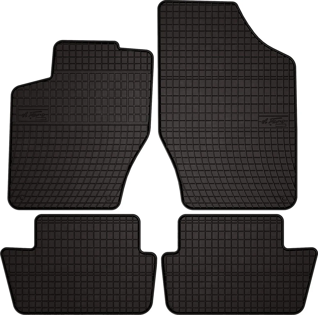 Set Tappeti su Misura Peugeot 308 I 2007-13 Gomma Nera Antiscivolo