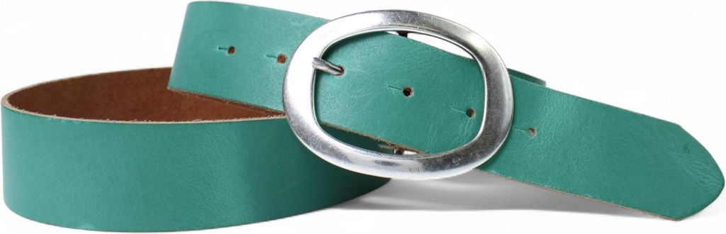FRONHOFER vielseitiger Damen Jeansgürtel 4 cm ovale Gürtelschnalle silber