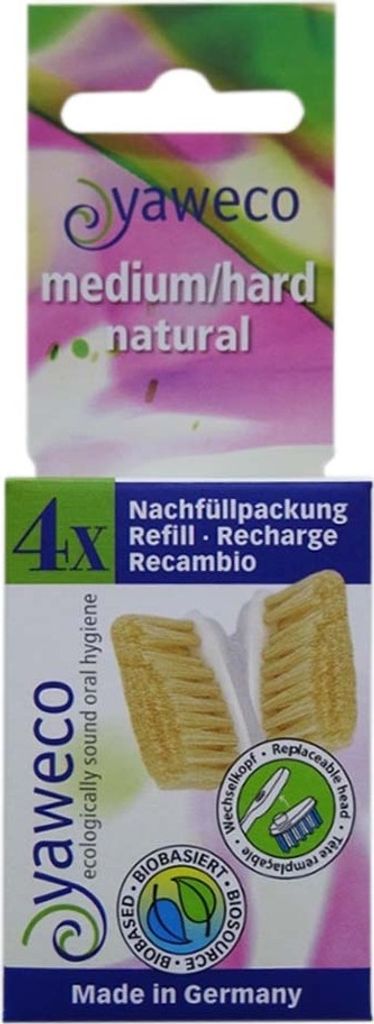 natural Nachfüllpackung 4 Wechselköpfe - medium-hard
