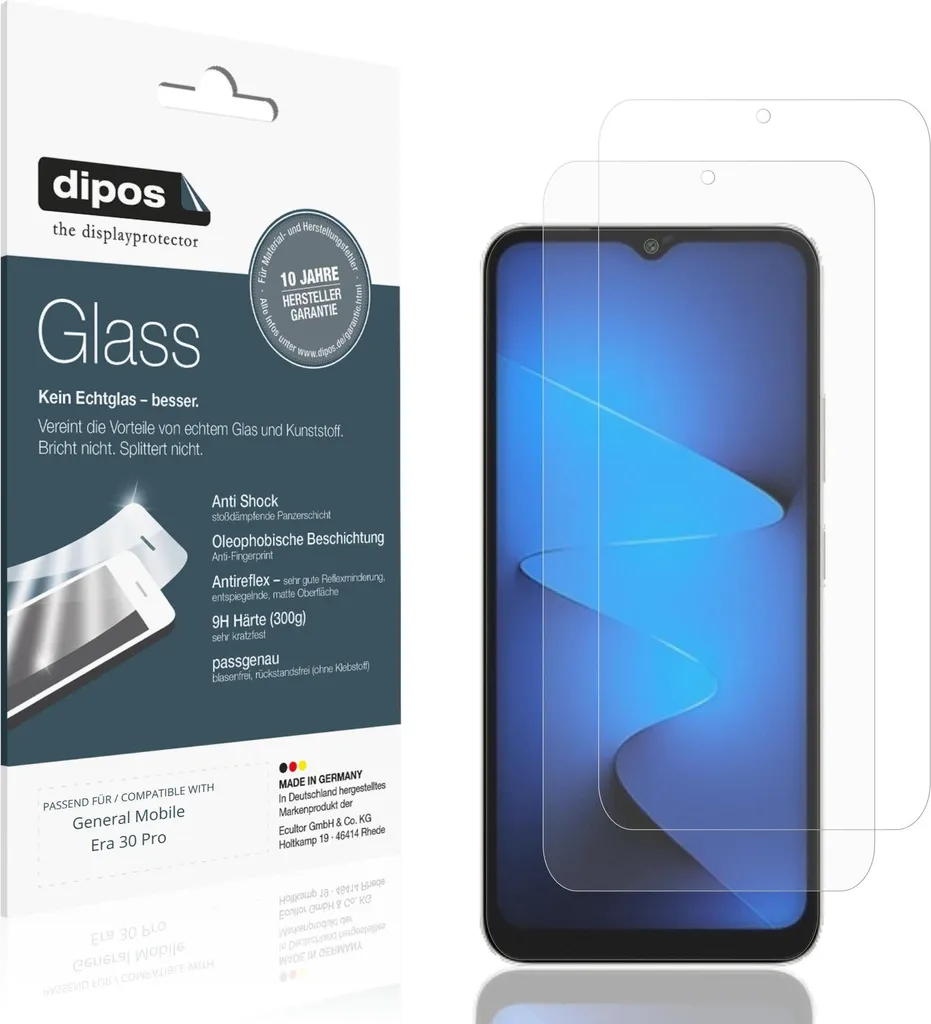General Mobile Era 30 Pro Pellicola 9H - Vetro Flessibile dipos Opaco 2x