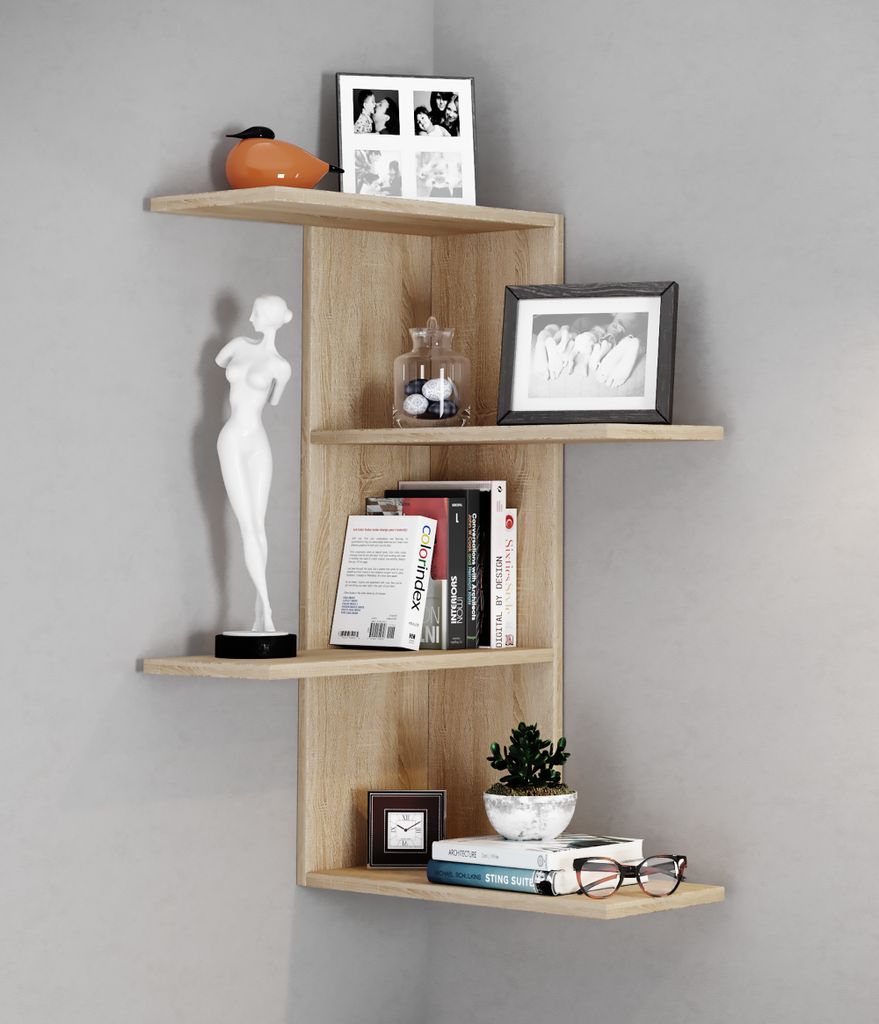 VCM Holzregal hängend | platzsparendes Regal | Maße:  H. 77 Produktbild 