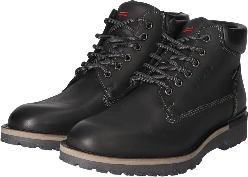 Lloyd Herren Schnürstiefeletten/ Boots VARAS Schwarz Synthetik Leder Mix Größe: 48