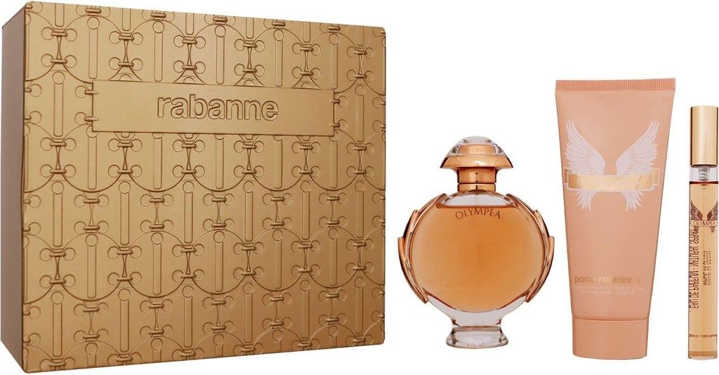 Paco Rabanne Olympea Set 80 ml Eau de Parfum EDP & 10 ml EDP & 100 ml Bodylotion