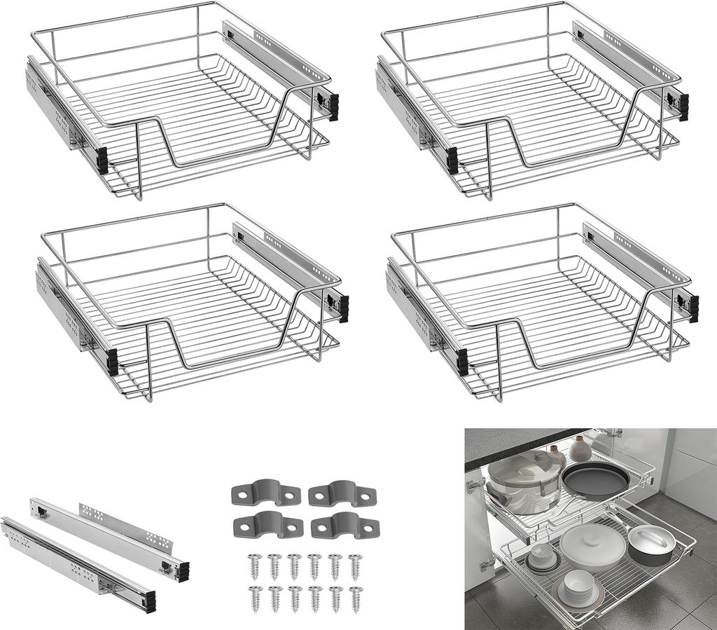 LARS360 4ks 50cm kuchyňská zásuvka teleskopická zásuvka Obrázek produktu 