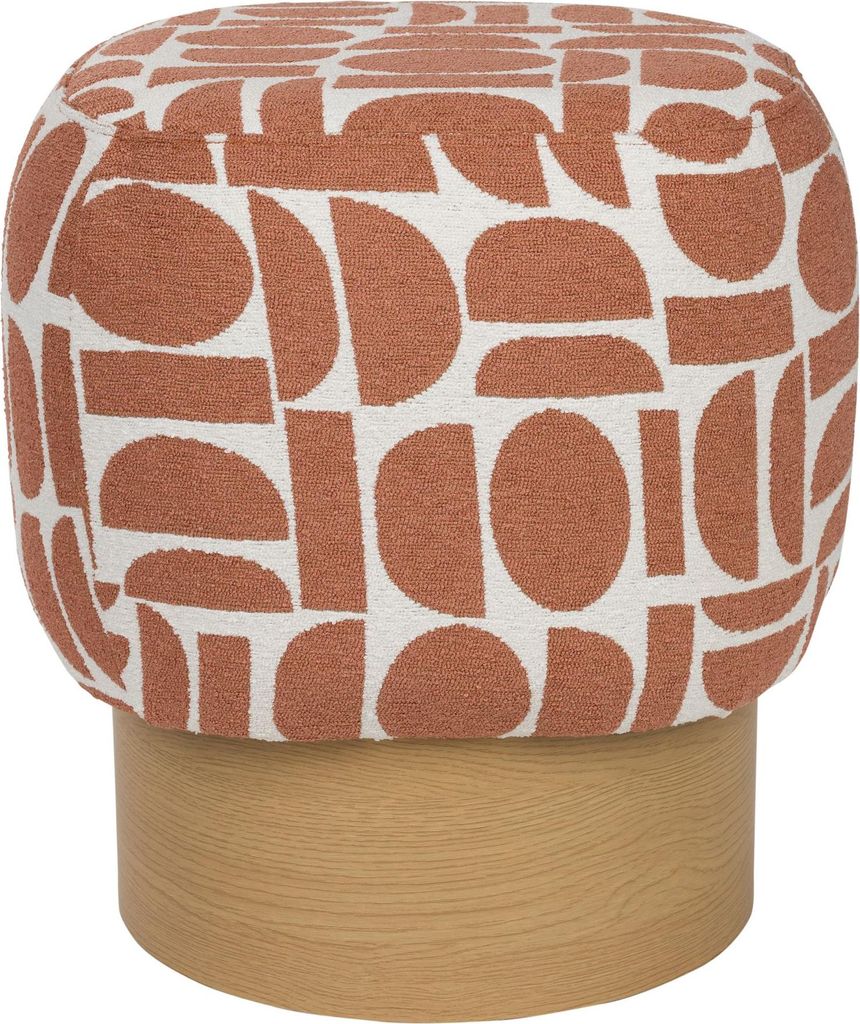 Housecraft Living Cyril Poef / Hocker Terra Rot