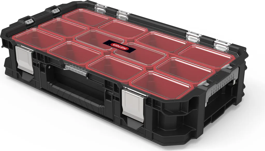 Keter 240051 Mallette d'équipement Pro - Boîte à outils noire robuste