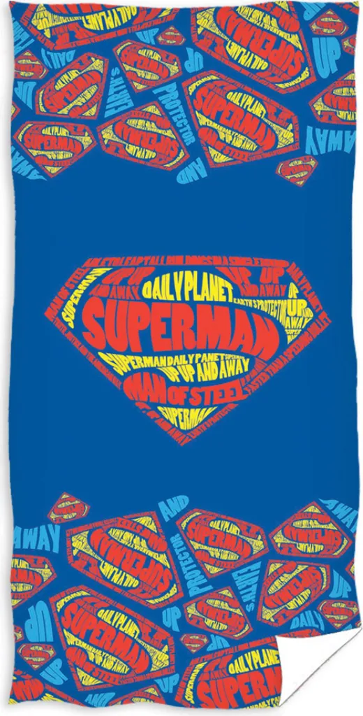 Telo Mare Superman per Bambini: Asciugamano Piscina 70x140 cm DC