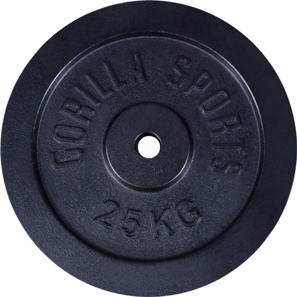 GORILLA SPORTS® Hantelscheiben - 25 kg Gewichte, 30/31 mm, Produktbild 