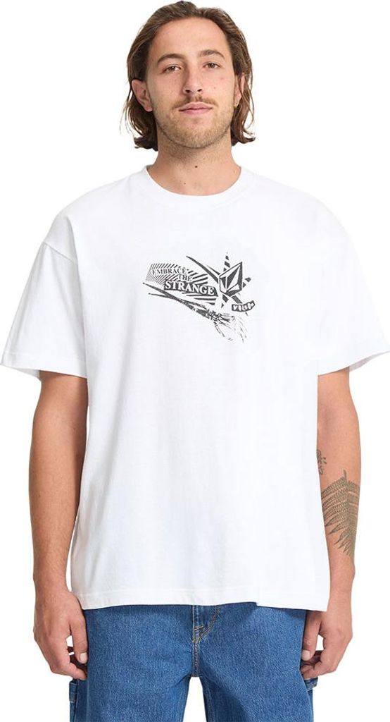 Volcom Kut N Rip Loose Fit Kurzarm-t-shirt Weiß XL Mann Weiß XL