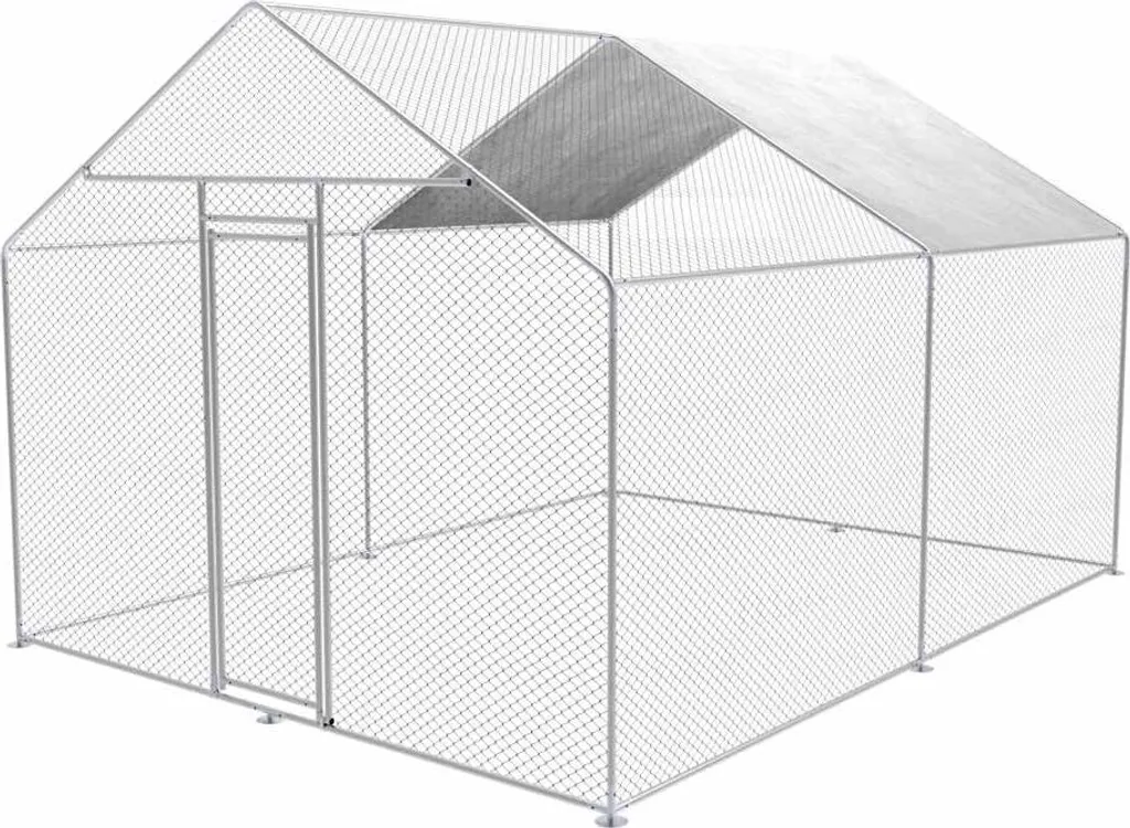 Enclos pour poules et chiens 12m² - Parc extérieur de protection grillage