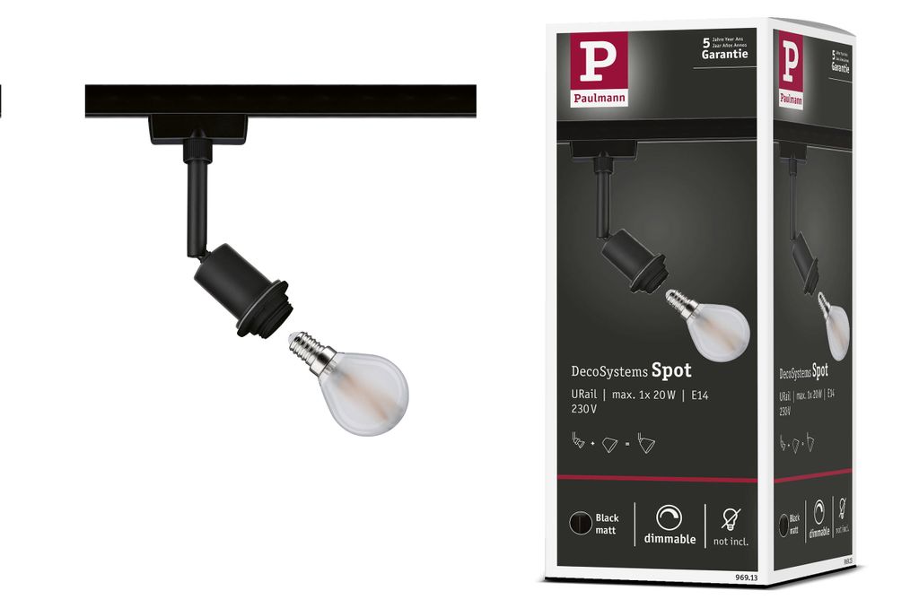 Paulmann URail spotsysteem, losse spot, DecoSystems Productafbeelding 