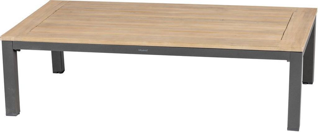 Rechteckiger gartencouchtisch "emperia" graphit 130x69x36cm aus akazienholz - Hespéride