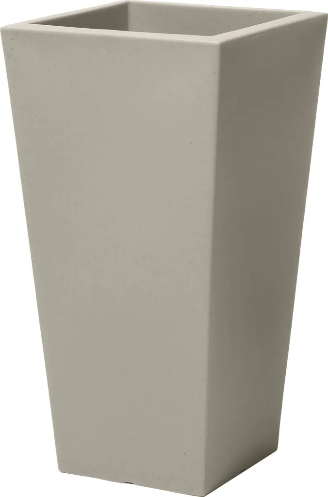 Grande Jardinière Carrée 71cm Style Béton - Pot Fleur Léger Step2 Tremont