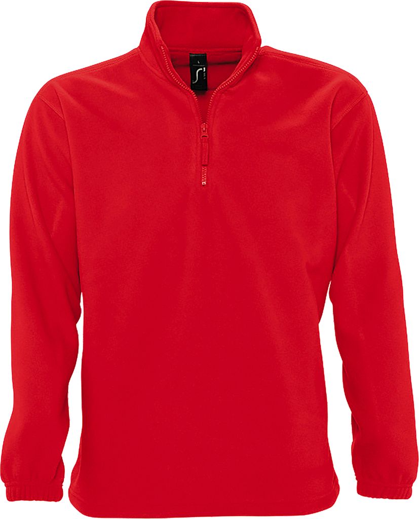 SOLS Herren Fleece Top Ness PC345 (Large) (Rot)