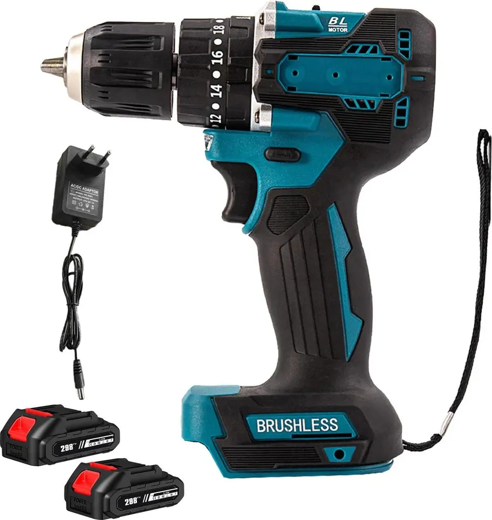 Perceuse-visseuse à percussion sans balais 18V - 40 N·m avec 2 batteries