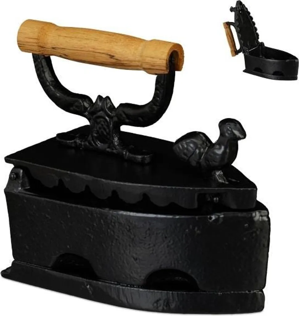 Fer plat décoratif en fer forgé noir de 40 cm pour menuiserie rustique