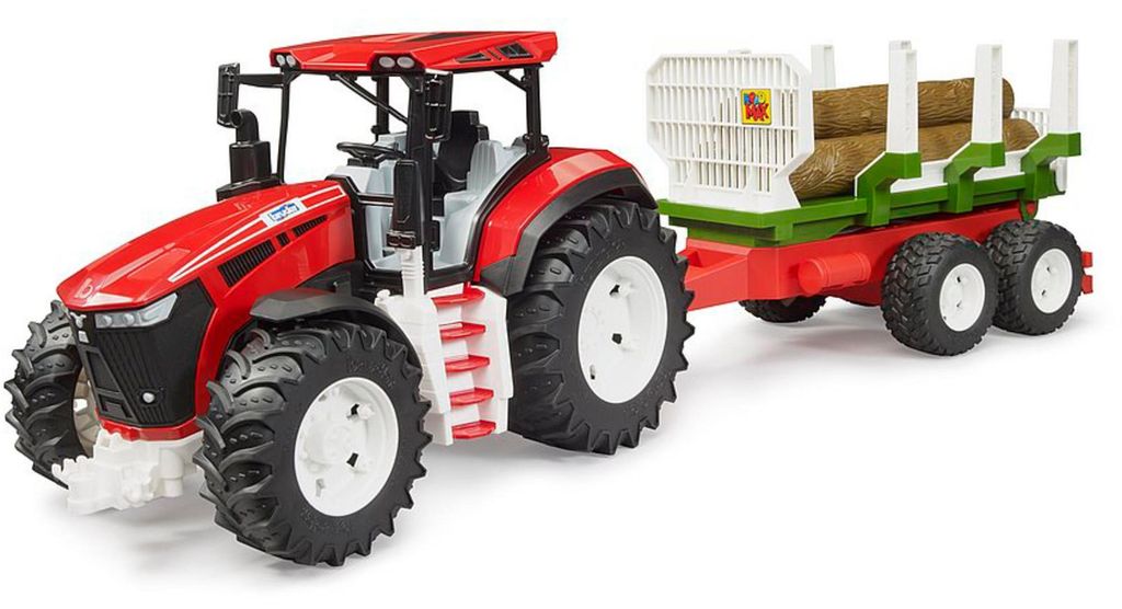 BRUDER ROADMAX trattore+rimorchio in legno 03453 Immagine del prodotto 