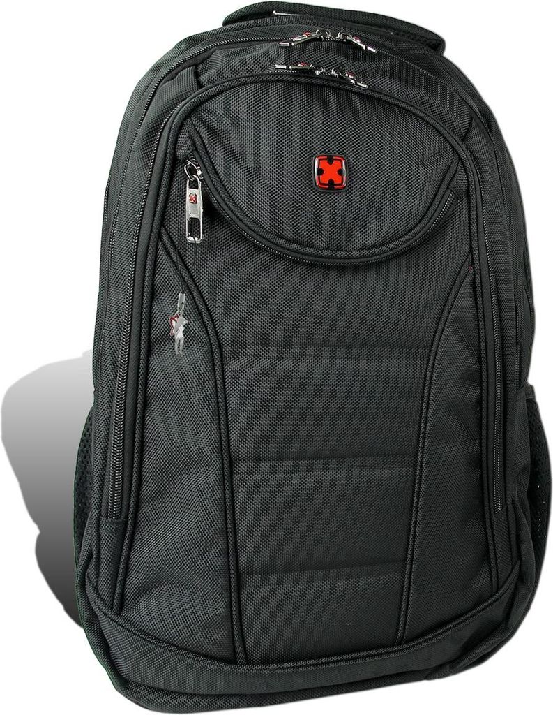 Travel N Meet Businessrucksack, Rucksack gepolstert schwarz Herren D2ORD4210S