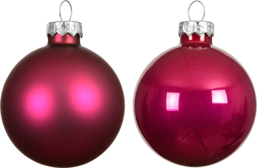 Weihnachtskugeln Glas 10cm 4 Stück - Festlich Rosa Produktbild 