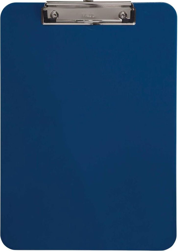 MAUL Klemmbrett A4 Hochformat PS-Kunststoff blau