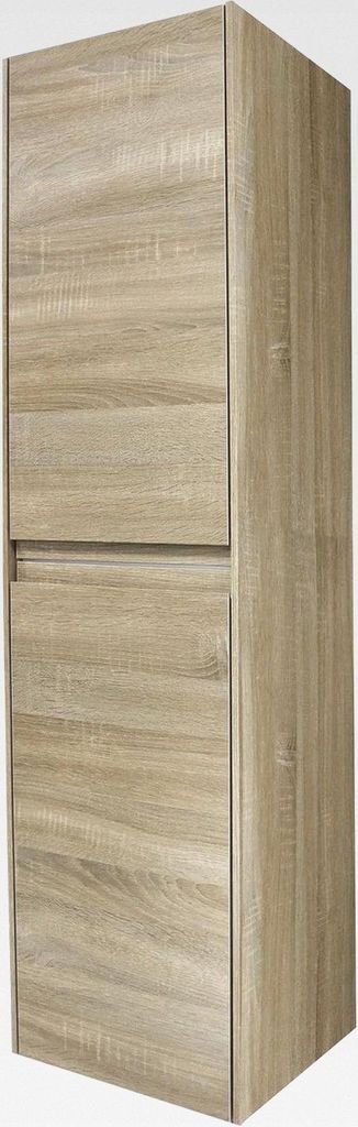Hochschrank City | Badschrank 35 x 138,6 x 36,5 cm | Sonoma Eiche | umfasst Hochschrank | Softclose-Türen | unsichtbaren Griffen | Badezimmer - M...