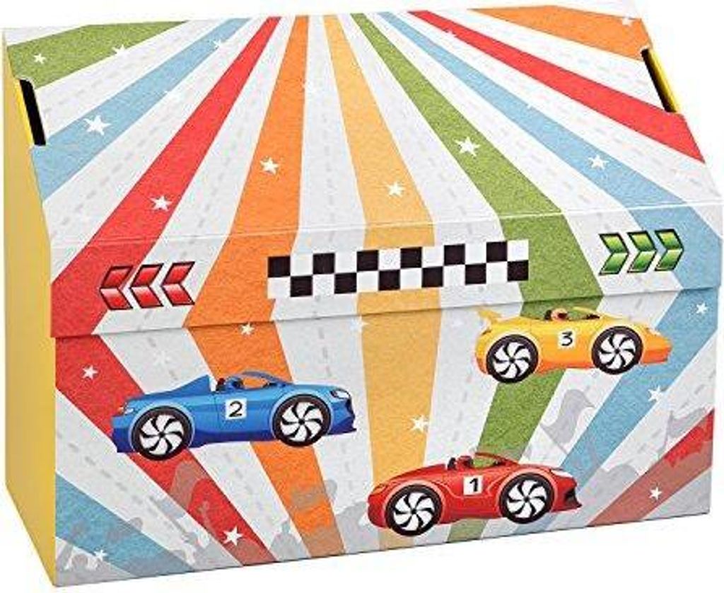 Idena 10061588 Spielset im Koffer Racing-Set, mit Puzzle