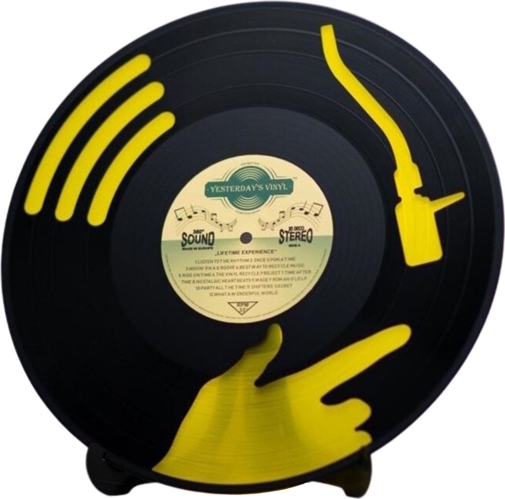 DJ Vinyl Dekoartikel aus einer echten Schallplatte in Produktbild 