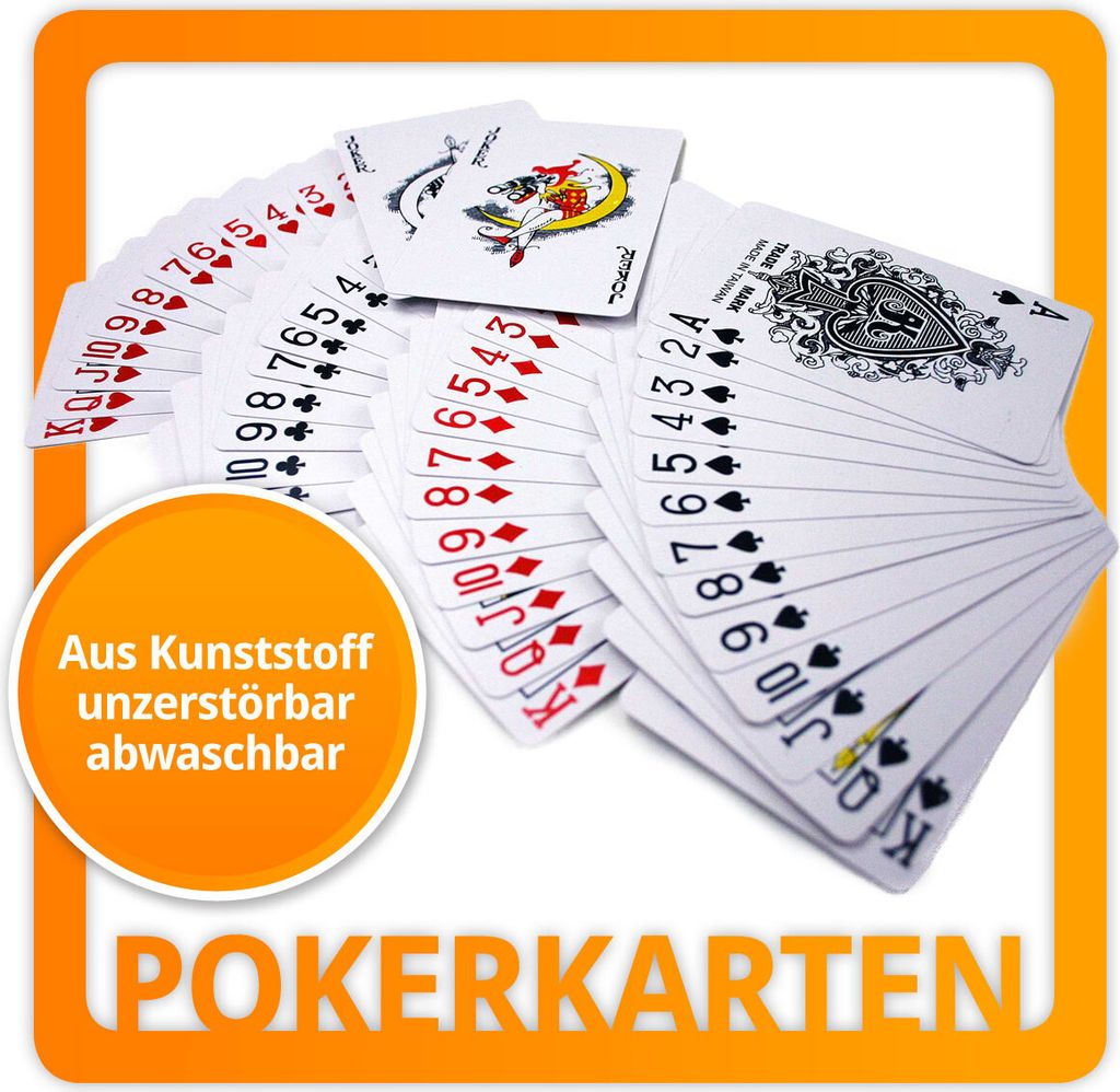 Balíček plastových pokerových kariet po 2 kusoch Obrázok produktu 