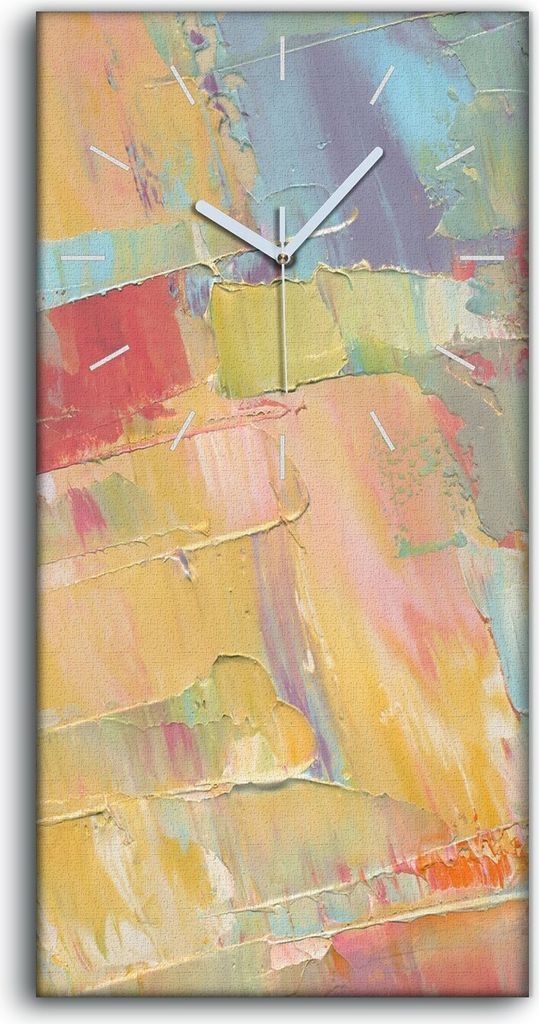 Dekor Leinwand Uhr Wandbilder Geräuschlos 30x60 Malerei Abstrakte Kunst - weiße Hände