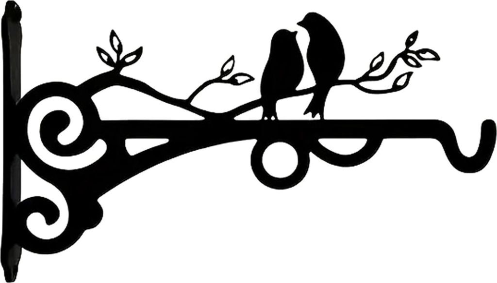 Wandhaken aus Metall, beschichteter Pflanzenhänger, Tiersilhouette, Wandhaken, rostfreie Halterung zum Aufhängen von Pflanzen im Innen- und Auße...