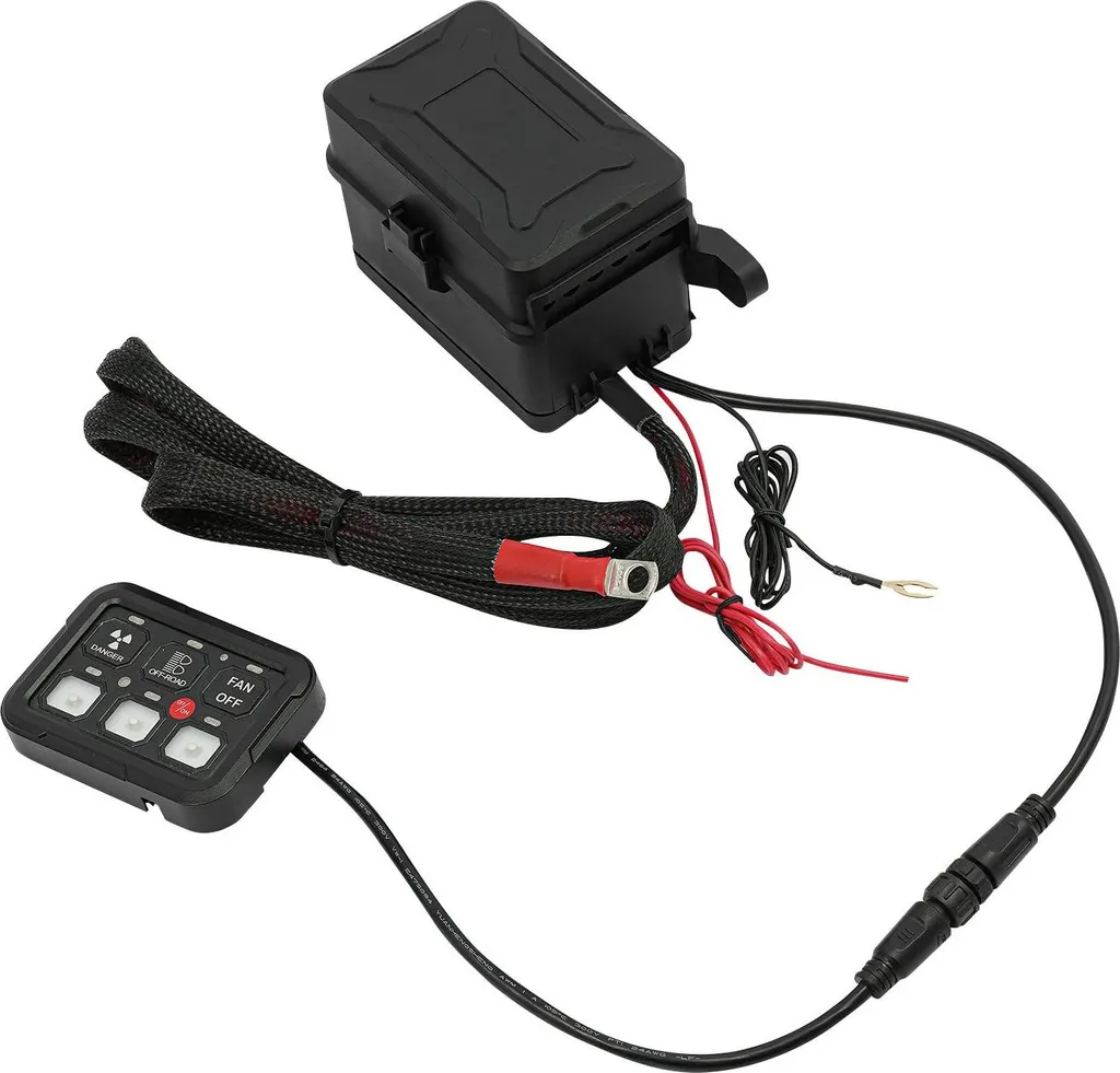 Tableau de commande 6 boutons noir universel CC 12V 24V étanche IP65