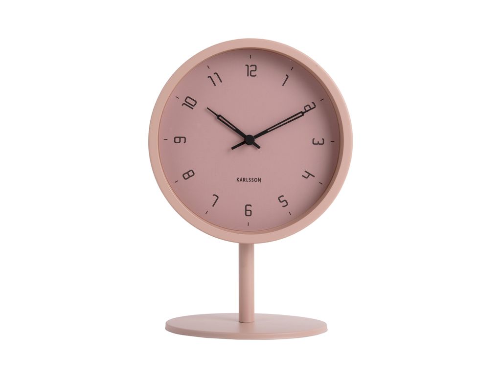 Karlsson - Reloj de mesa - Rosa pastel Imagen del producto 