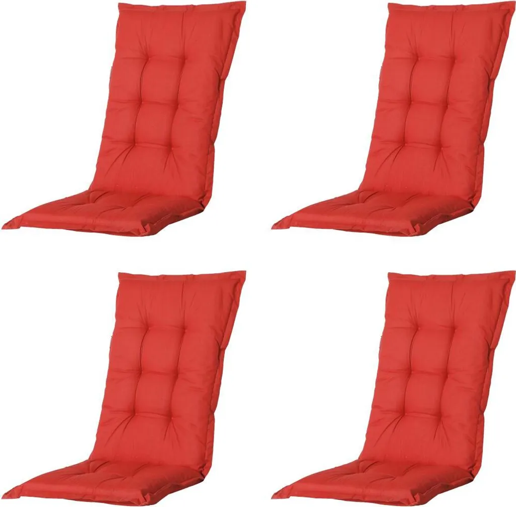 Cuscini Basic Rossi per Sedie Giardino 123x50 | Qualità e Tradizione