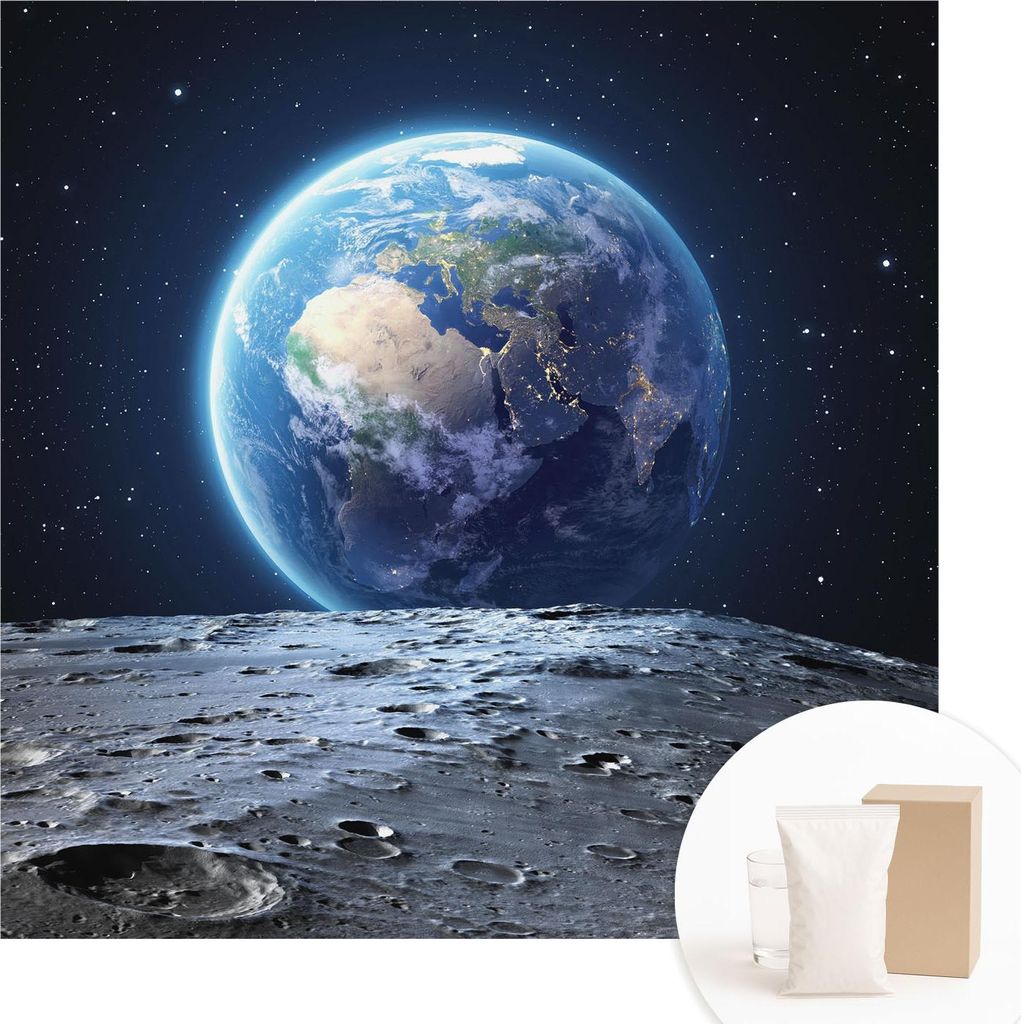 Fototapete - Wandbilder für Wohnzimmer - 250x250 cm - Dekorative Wandfolie - Modernes Design für Wanddekoration - Tapeten für Innenräume - Kosm...