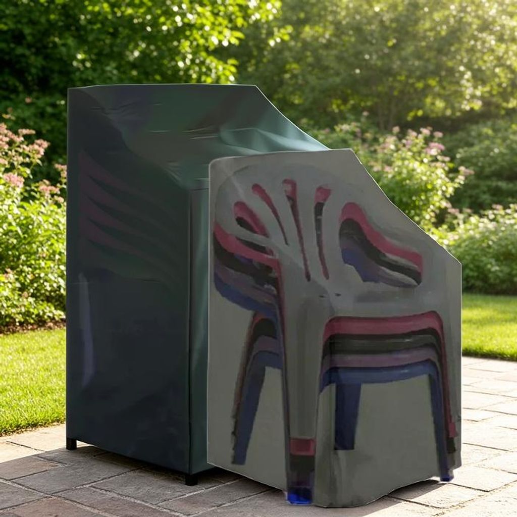 1PC Gestapelt Stuhl Staub Abdeckung Lagerung Tasche Outdoor Garten Möbel