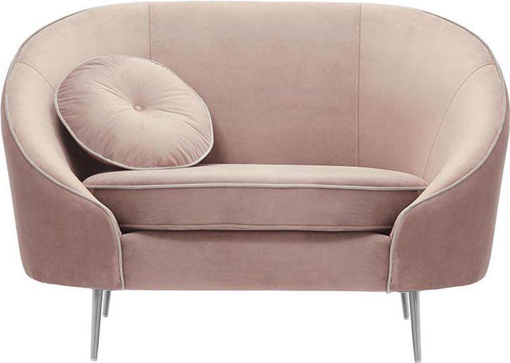 Sessel Kooper-Velluto 14-Contrast piping-chrome metal